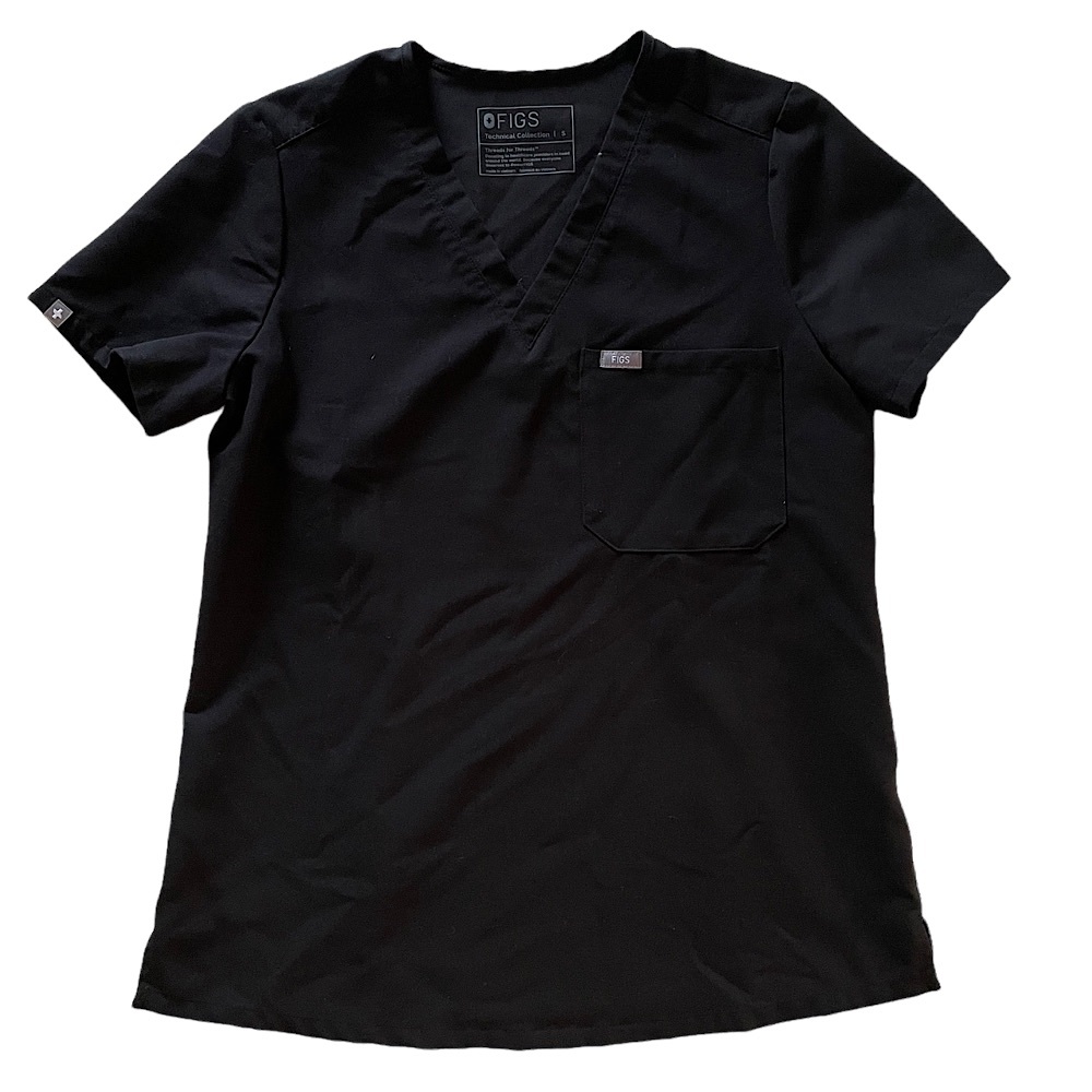 Black Catarina One Pocket Scrub Top Size Small